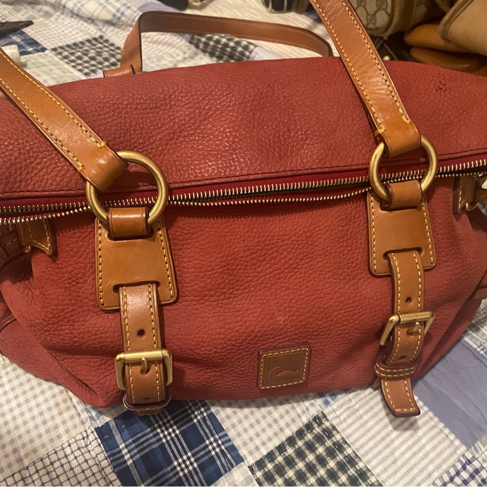 Dooney and Burke satchel suede